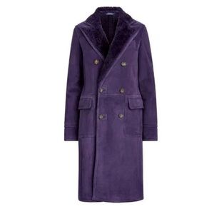 Polo Ralph Lauren Lamb Fur Shearling Double Breasted Coat